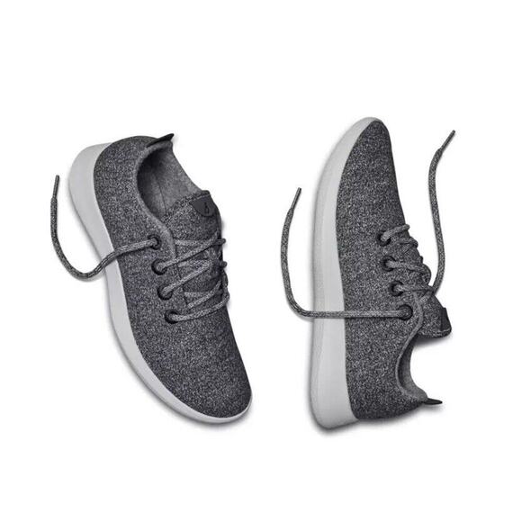 Allbirds WR Wool Runners Shoes Womens 9 Black Grey Running Sneakers Comfort - Picture 1 of 16